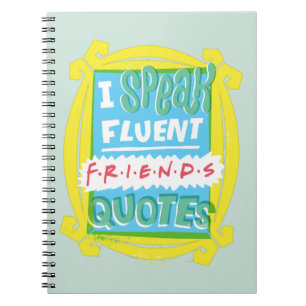 Ich spreche fließend FRIENDS™ Zitate - Guckloch Notizblock