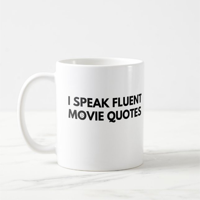 Ich spreche fließend Kinokitonten, Filmliebhaber Kaffeetasse (Links)