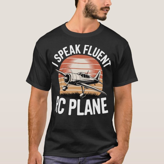 Ich spreche fließend RC-Flugzeug T-Shirt (Vorderseite)