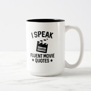 Ich spreche fließende Film-Zitate Zweifarbige Tasse