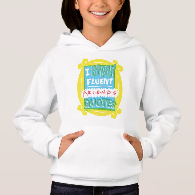 Ich spreche fließende FRIENDS™-Zitate - Peephole Hoodie (Vorderseite)