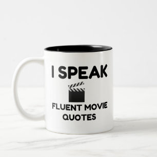 Ich spreche fließende Movie Zitate Zweifarbige Tasse