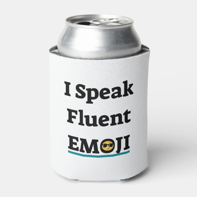 Ich spreche Fluent Emoji Dosenkühler (Kanne Vorderseite)
