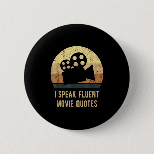 Ich spreche Fluent Movie Quotes Vintag Funny Movie Button