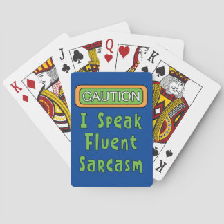 Ich spreche Fluent Sarcasm Spielkarten