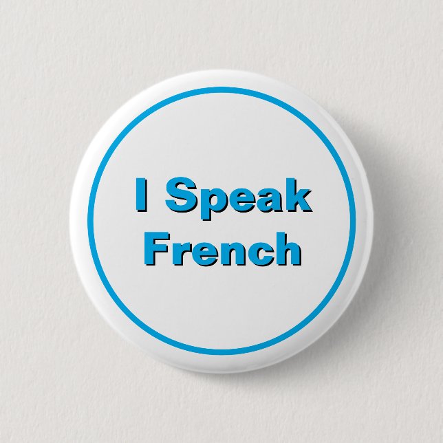 Ich spreche Französisch Button (Vorderseite)