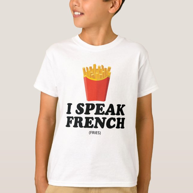 Ich spreche Französisch T-Shirt (Vorderseite)
