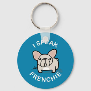 Ich spreche Frenchie - Blau Schlüsselanhänger