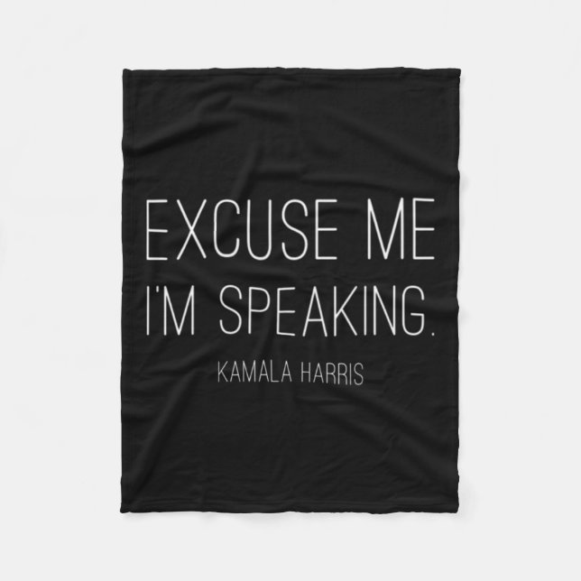 Ich spreche Funny Kamala Harris Joe Biden Geschenk Fleecedecke (Vorderseite)