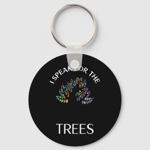 Ich spreche für die Shirts des "Trees Earth Day" R Schlüsselanhänger