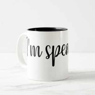 Ich spreche gerade, Kamala Harris, ich spreche Zweifarbige Tasse