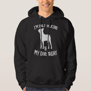 Ich spreche heute nur mit meinem Boston Terrier Hu Hoodie