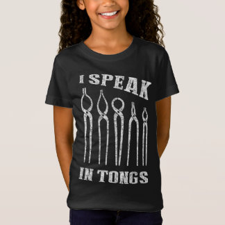 Ich spreche in Tongs Blacksmith T-Shirt Farrier Fo