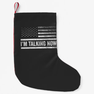 Ich spreche jetzt von Trump Harris Präsidentschaft Kleiner Weihnachtsstrumpf