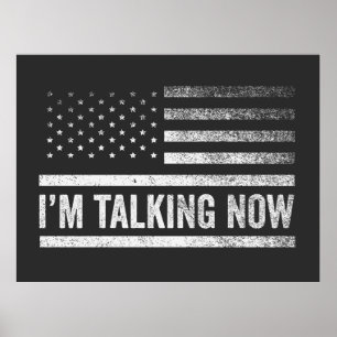 Ich spreche jetzt von Trump Harris Präsidentschaft Poster