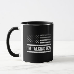 Ich spreche jetzt von Trump Harris Präsidentschaft Tasse