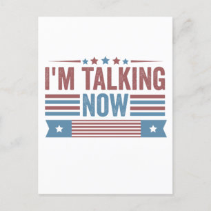 Ich spreche jetzt von Trump Kamala, einer Präsiden Postkarte