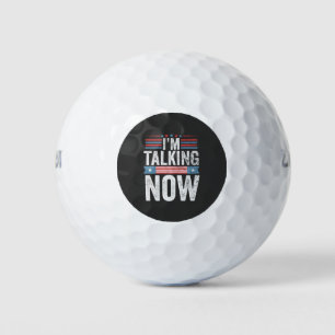 Ich spreche jetzt von Trump Kamala Präsident Debat Golfball