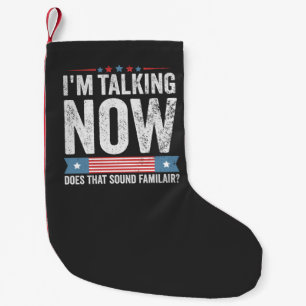Ich spreche jetzt von Trump Kamala Präsident Debat Kleiner Weihnachtsstrumpf