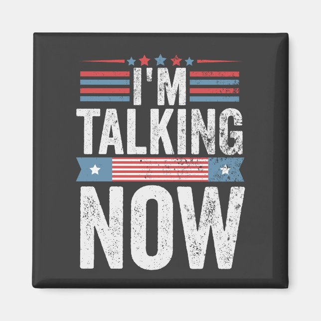 Ich spreche jetzt von Trump Kamala Präsident Debat Magnet (Vorne)