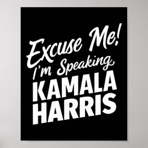Ich spreche Kamala Harris Big Girl Power Pa Poster