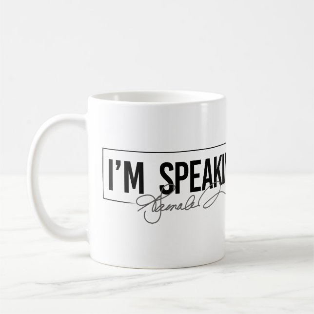Ich spreche - Kamala Harris Kaffeetasse (Links)