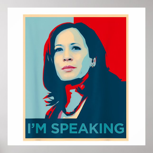 Ich spreche Kamala Harris Poster (Vorne)