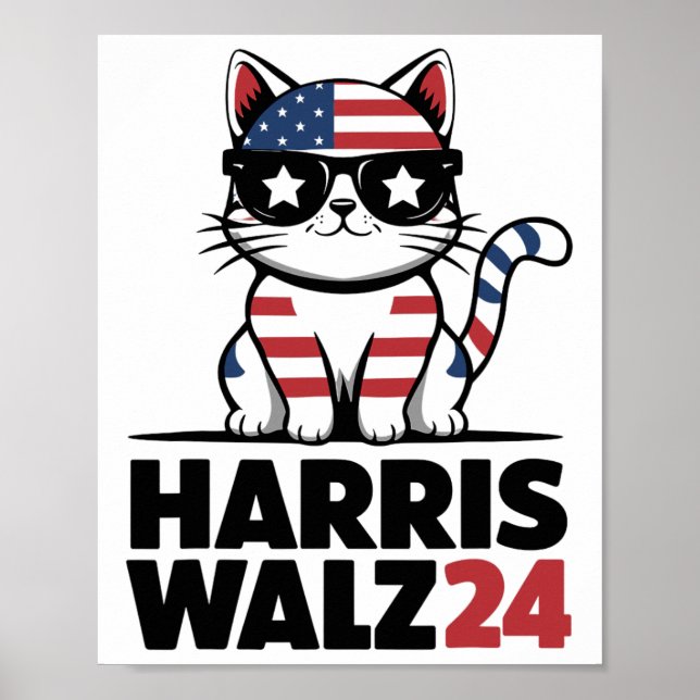 Ich spreche Kamala Harris Präsident Comma La Ameri Poster (Vorne)