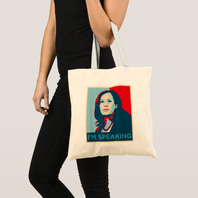 Ich spreche Kamala Harris Tragetasche (Vorderseite (Produkt))