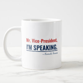 Ich spreche Kamala Harris Vizepräsidentin 2020 Jumbo-Tasse