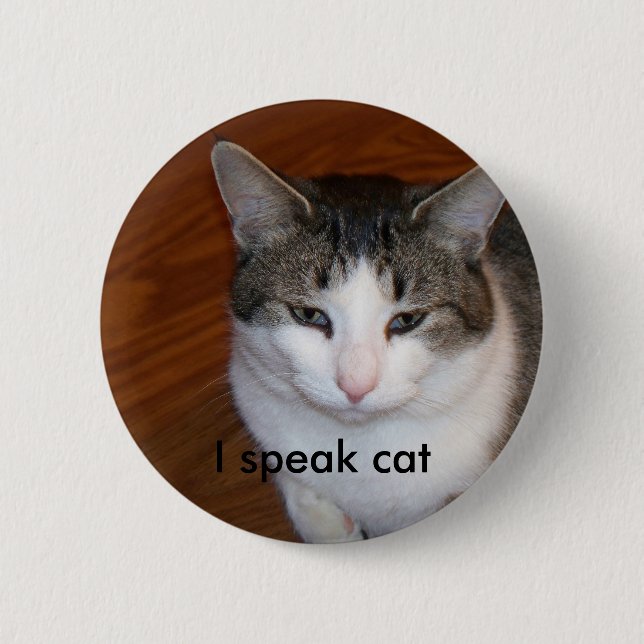 Ich spreche Katze Button (Vorderseite)