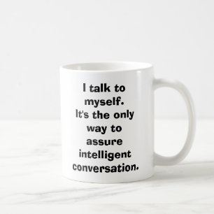 Ich spreche mit mich tasse