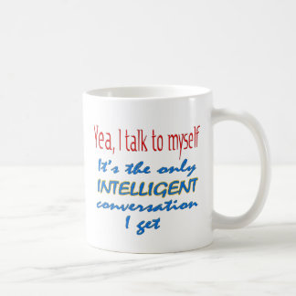 Ich spreche mit mich tasse