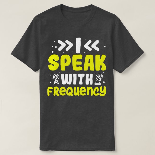 Ich spreche mit Radio-Funksender von Frequency Ama T-Shirt (Design vorne)