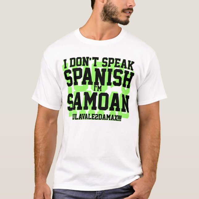 Ich spreche nicht Spanischen T-Shirt (Vorderseite)