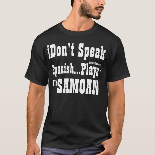 Ich spreche nicht Spanischen T-Shirt (Vorderseite)