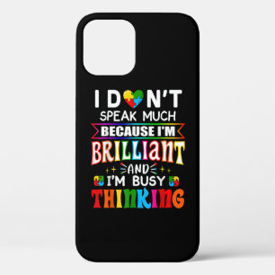 Ich spreche nicht viel brillante Autismus Autistik Case-Mate iPhone Hülle