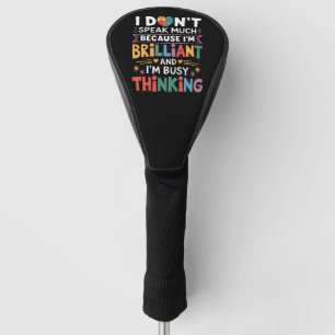 Ich spreche nicht viel brillantes Autismus Autist Golf Headcover