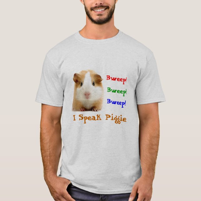Ich spreche Piggie T-Shirt (Vorderseite)