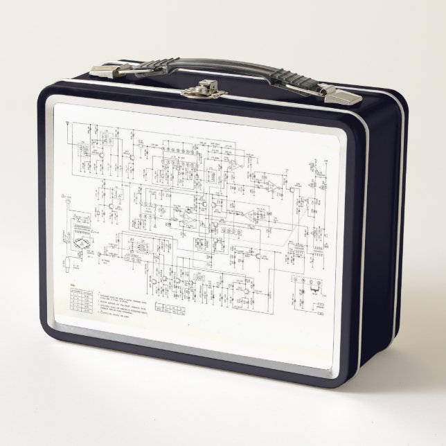 Ich spreche schematisch Metal Lunch Box (Vorderseite)