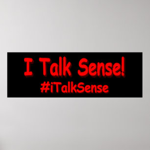 "Ich spreche Sinn" Niedliches Design. Jetzt kaufen Poster