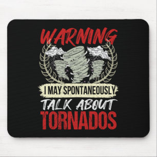 Ich spreche spontan über Tornados - Hurrikan Hu Mousepad