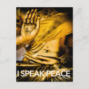 Ich spreche von Frieden: Die Kunst des Friedens me Postkarte