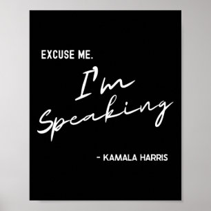 Ich spreche von Kamala Harris International Women Poster