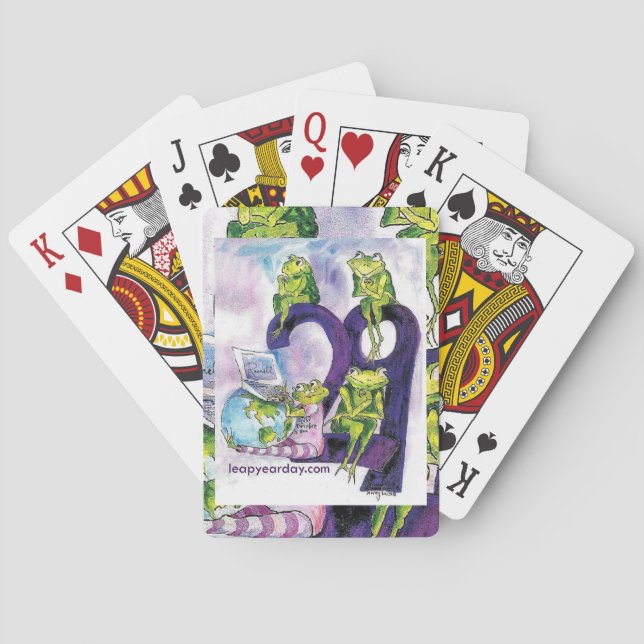 ICH SPRINGE, DESHALB BIN ICH SPIELKARTEN (Rückseite)