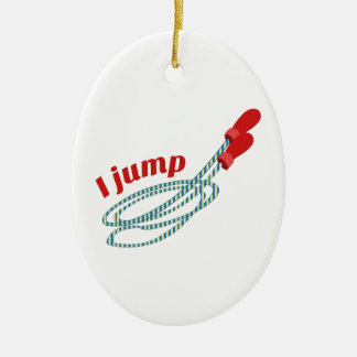 Ich springe keramikornament