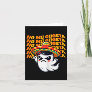 Ich spuke lustiger mexikanischer Halloween-Geist F Karte