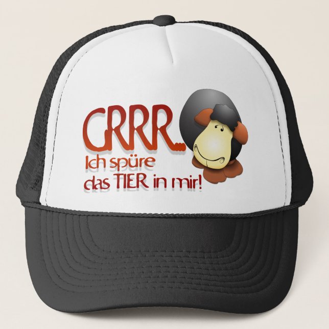 Ich spüre das Tier in mir! Truckerkappe (Vorderseite)
