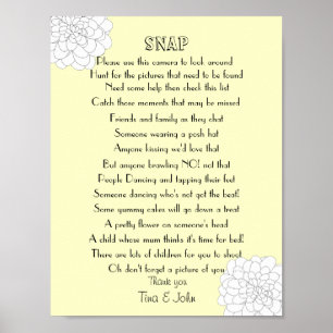 Ich-spy-Snap-Hochzeitsfoto-Spiel Poster