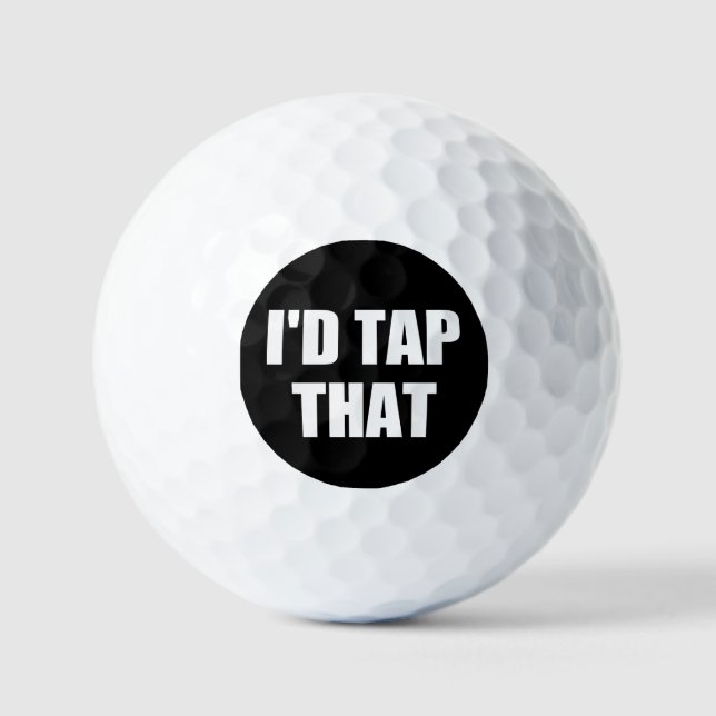 ICH STACH DIESE GOLFBALLS GOLFBALL (Vorderseite)